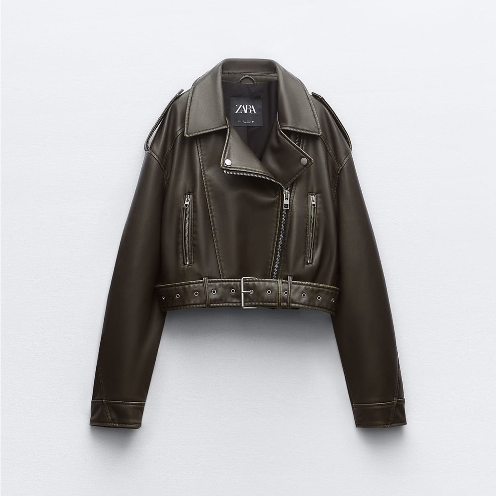 Zara leather jacket